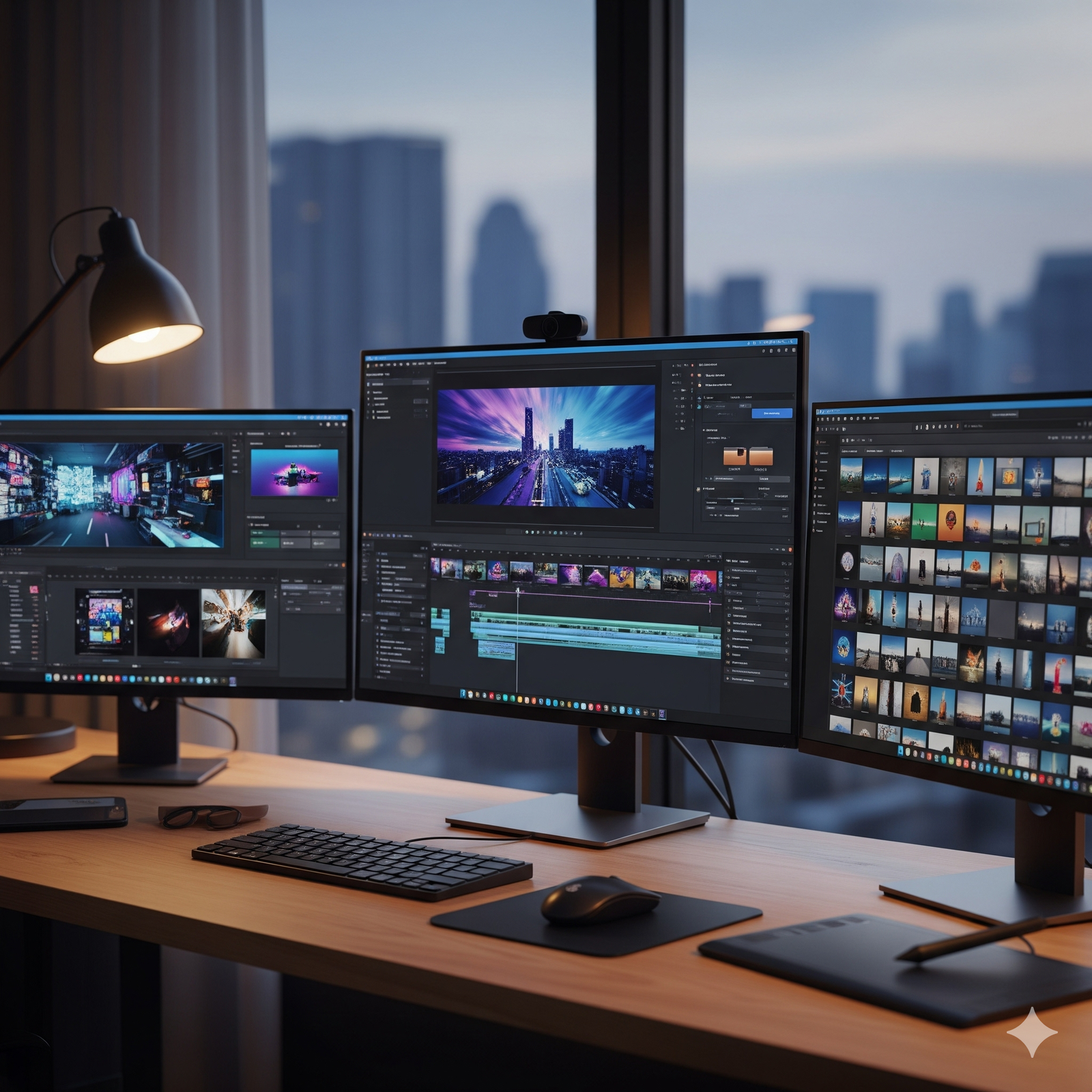 תמונה של מחשב על שולחן